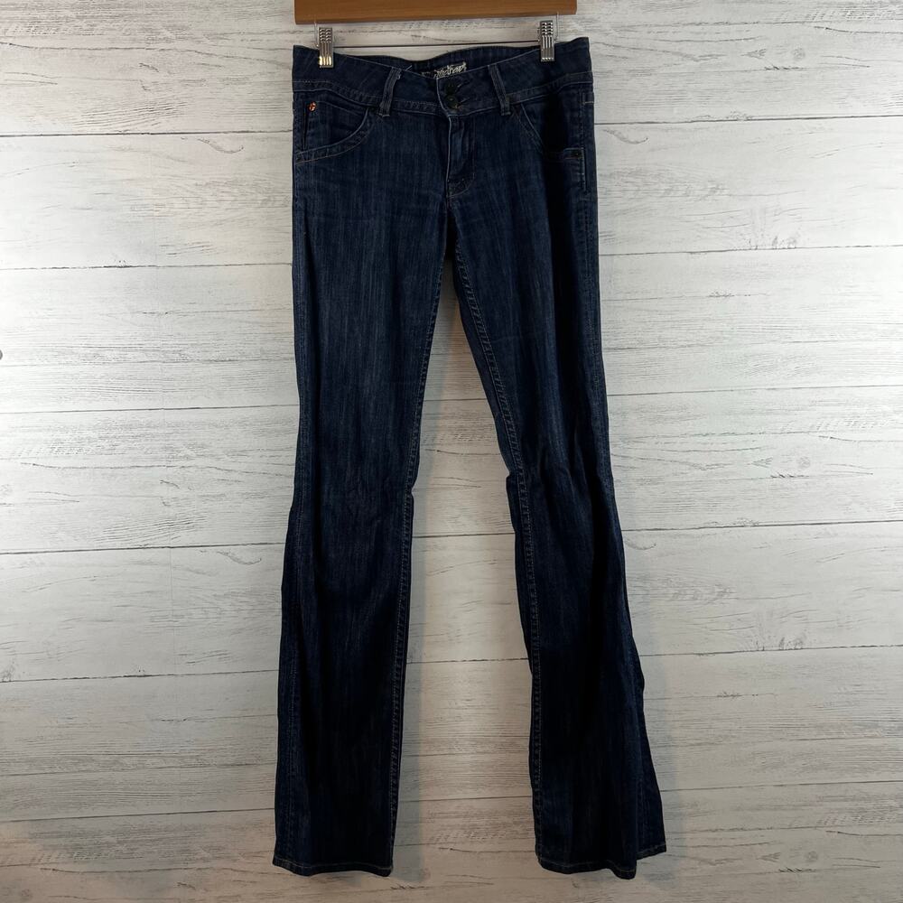 Hudson Dark Wash Boot Cut Double Button Jeans Size‎ 27